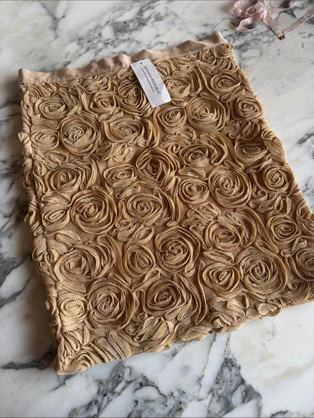Banana Republic Rosette Appliqueβ Floral Stretchy Pencil Skirt Womenβs 8 NWT